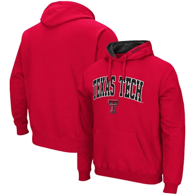 Men's Colosseum Red Texas Tech Raiders Arch & Logo 3.0 Pullover Hoodie