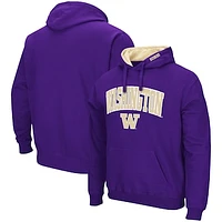 Men's Colosseum Washington Huskies Arch & Logo 3.0 Pullover Hoodie