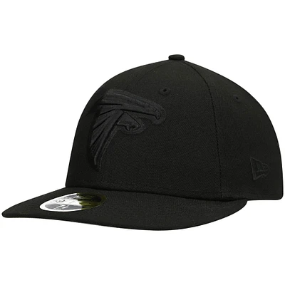 Men's New Era Black Atlanta Falcons on Low Profile 59FIFTY II Fitted Hat