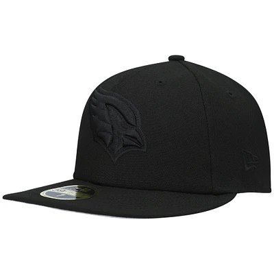 Men's New Era Black Arizona Cardinals Black on Black Low Profile 59FIFTY II Fitted Hat