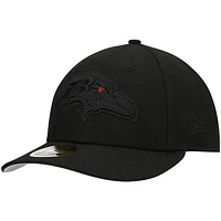 Men's New Era Black Baltimore Ravens Eye on Low Profile 59FIFTY II Fitted Hat