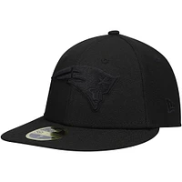 Men's New Era Black England Patriots on Low Profile 59FIFTY II Fitted Hat