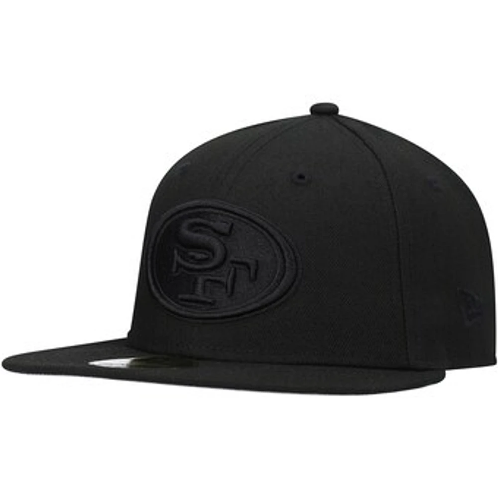 Men's New Era Black San Francisco 49ers on Low Profile 59FIFTY II Fitted Hat