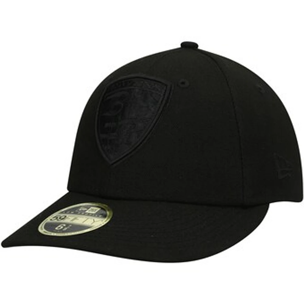 Men's New Era Black Baltimore Ravens on Low Profile 59FIFTY II Fitted Hat