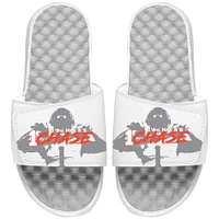 Men's ISlide Ja'Marr Chase White Cincinnati Bengals 2021 NFL Draft Sketch Slide Sandals
