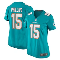 Women's Nike Jaelan Phillips Aqua Miami Dolphins Game Player Jersey