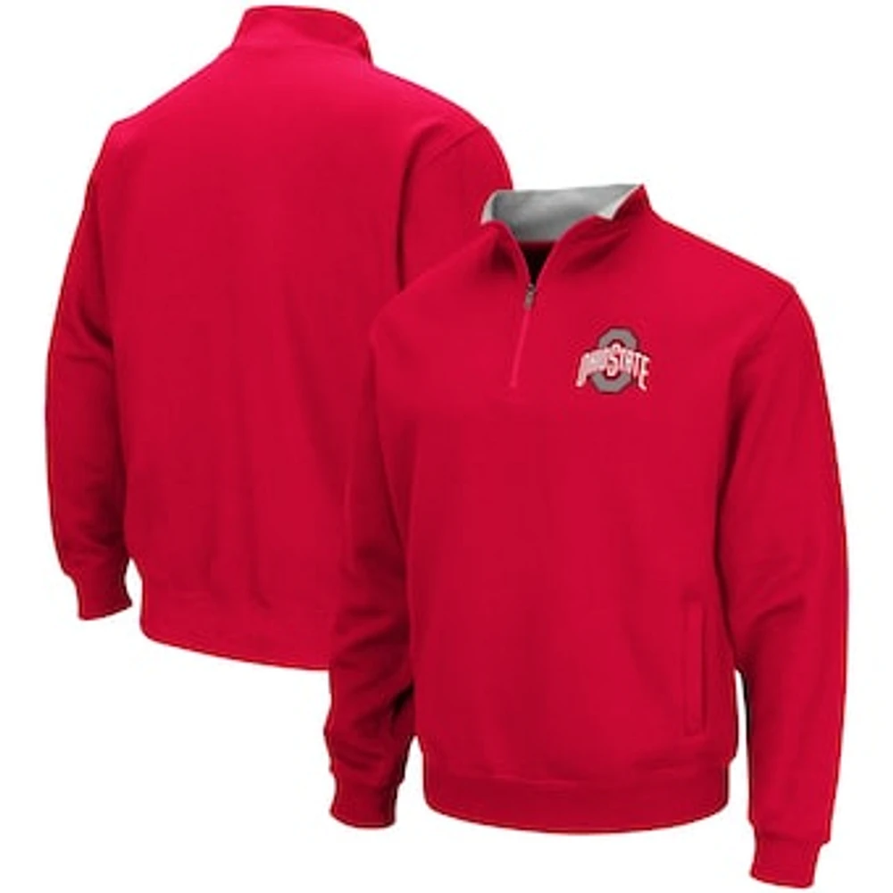 Men's Colosseum Scarlet Ohio State Buckeyes Tortugas Quarter-Zip Jacket