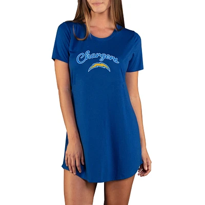 Women's Concepts Sport Royal Los Angeles Chargers Marathon Knit Nightshirt