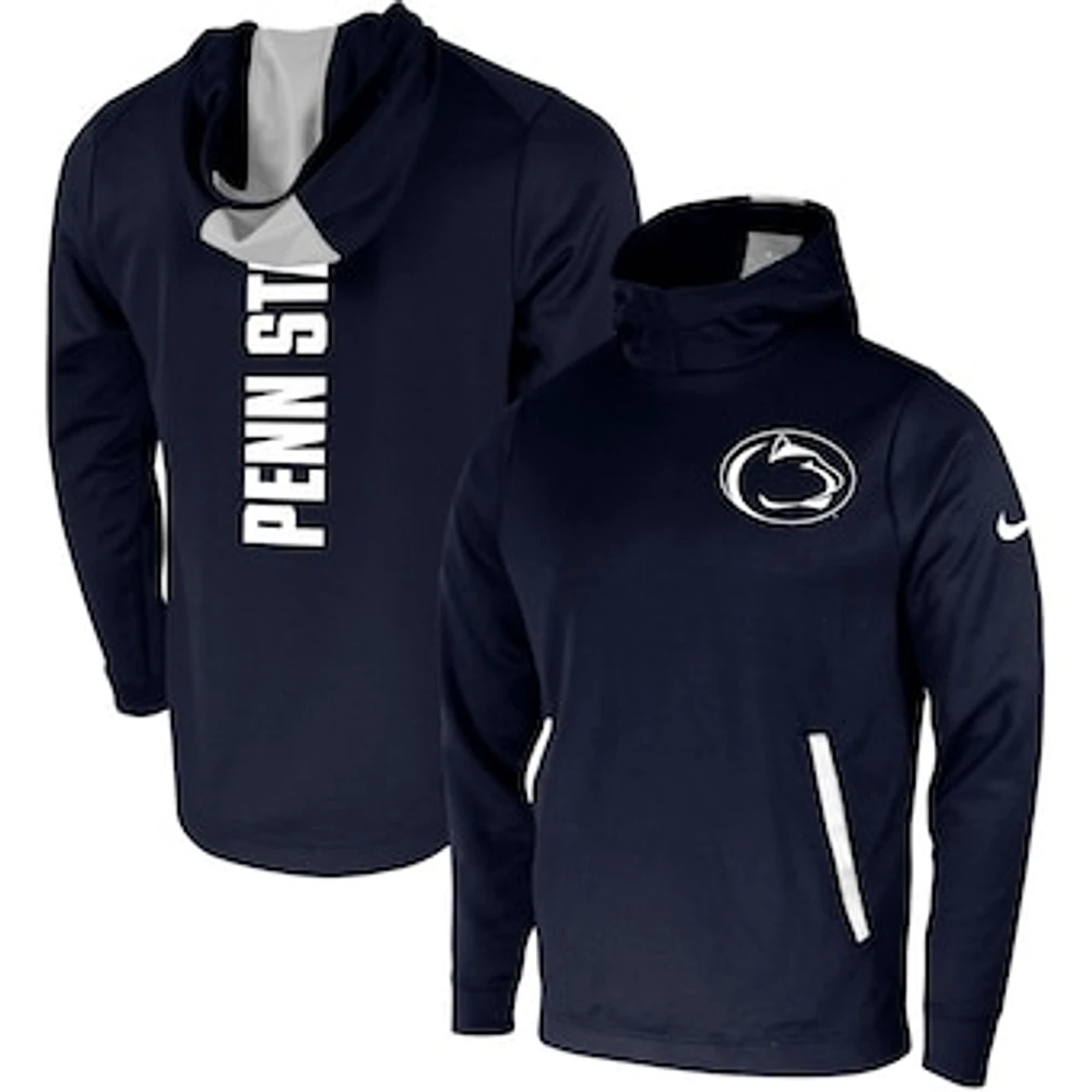 Men's Nike Navy Penn State Nittany Lions 2-Hit Performance Pullover Hoodie