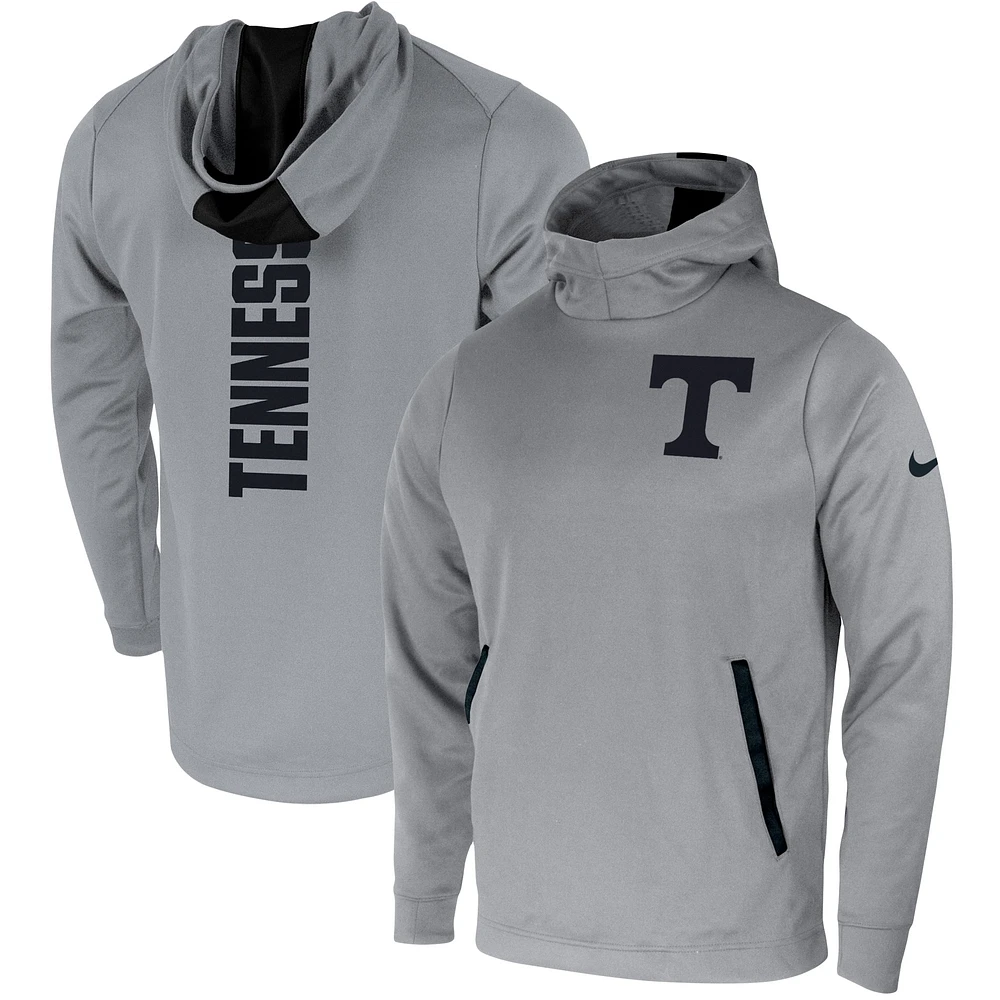 Men's Nike Gray Tennessee Volunteers 2-Hit Performance Pullover Hoodie