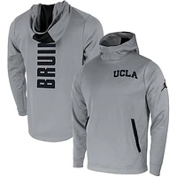 Men's Nike Gray UCLA Bruins 2-Hit Performance Pullover Hoodie