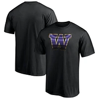 Men's Fanatics Black Washington Huskies Team Midnight Mascot T-Shirt