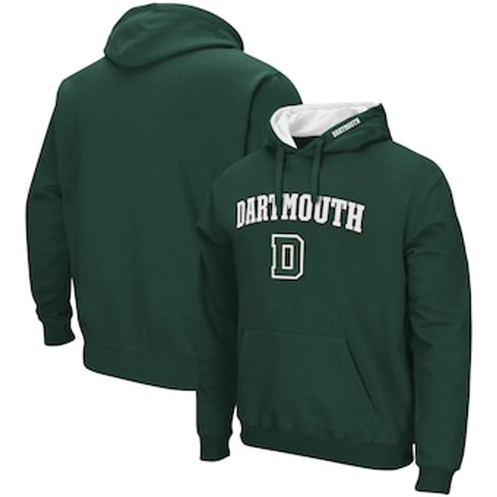 Men's Colosseum Green Dartmouth Big Arch and Logo Pullover Hoodie