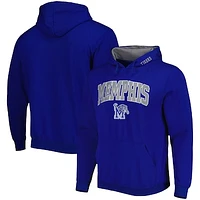 Men's Colosseum Royal Memphis Tigers Arch and Logo Pullover Hoodie