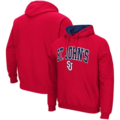 Men's Colosseum St. John's Red Storm Arch and Logo Pullover Hoodie