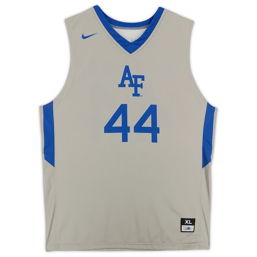 Air Force Falcons Nike Team-Issued #44 Gray Alternate Jersey from the Basketball Program - Size XL