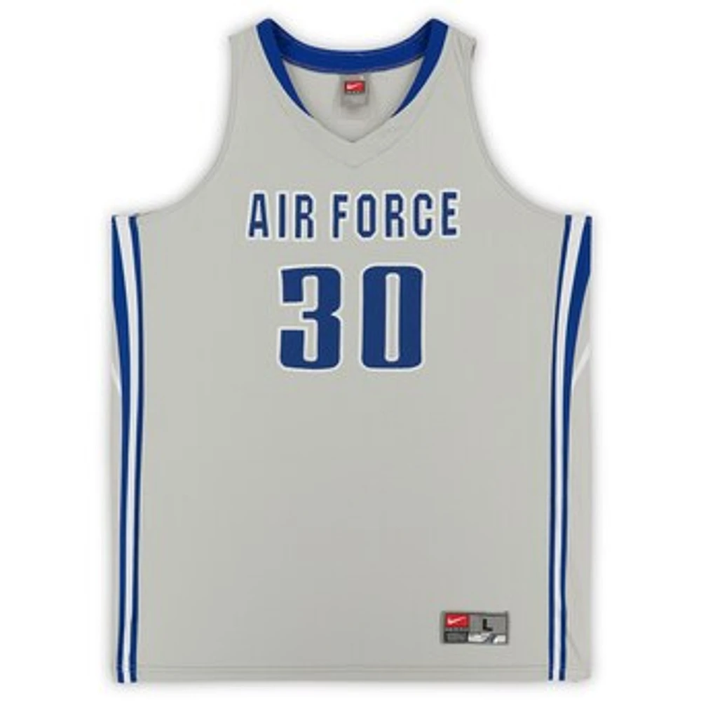 Air Force Falcons Nike Team-Issued #30 Gray Alternate Team Jersey from the Basketball Program