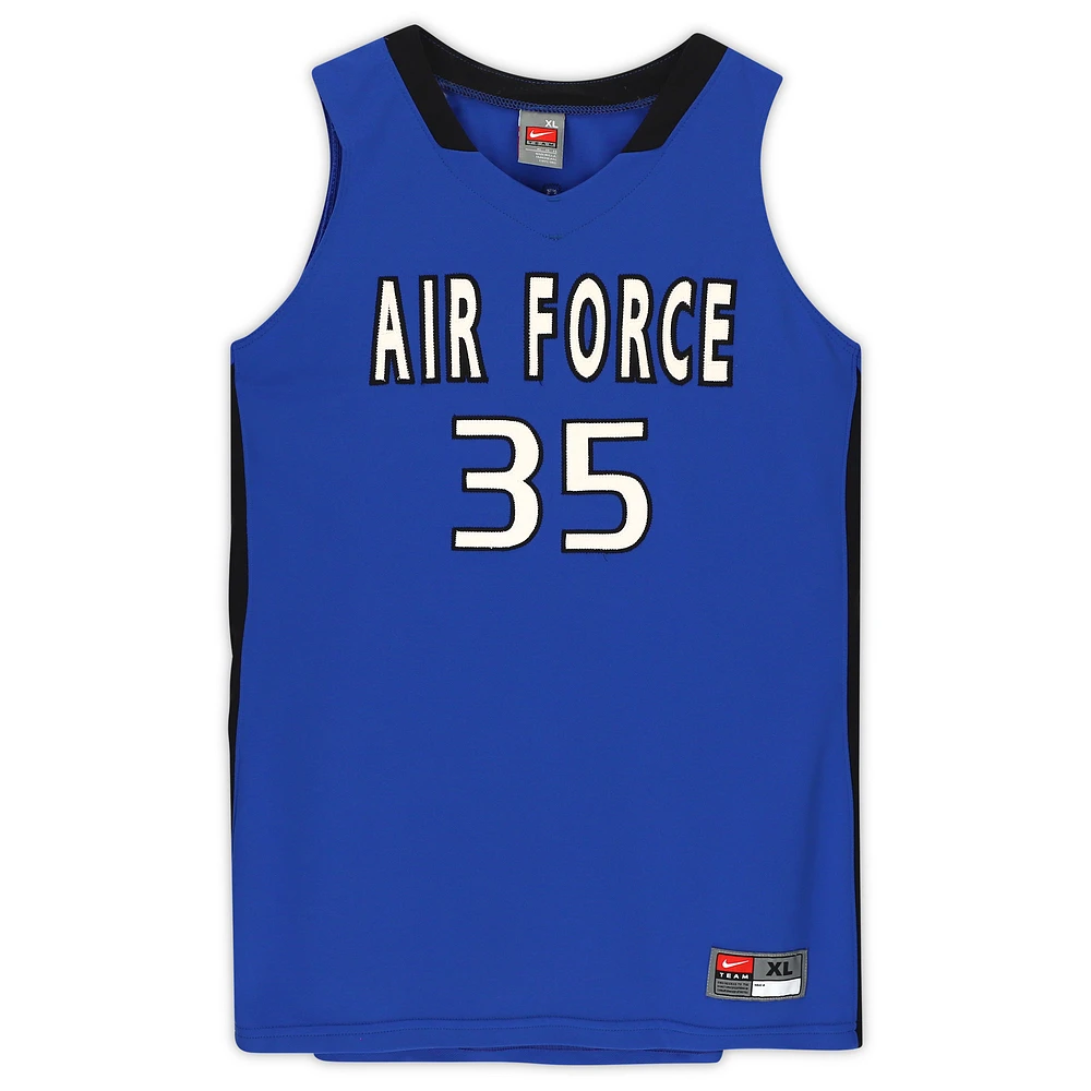 Air Force Falcons Nike Team-Issued #35 Royal & Black Jersey from the Basketball Program - Size XL