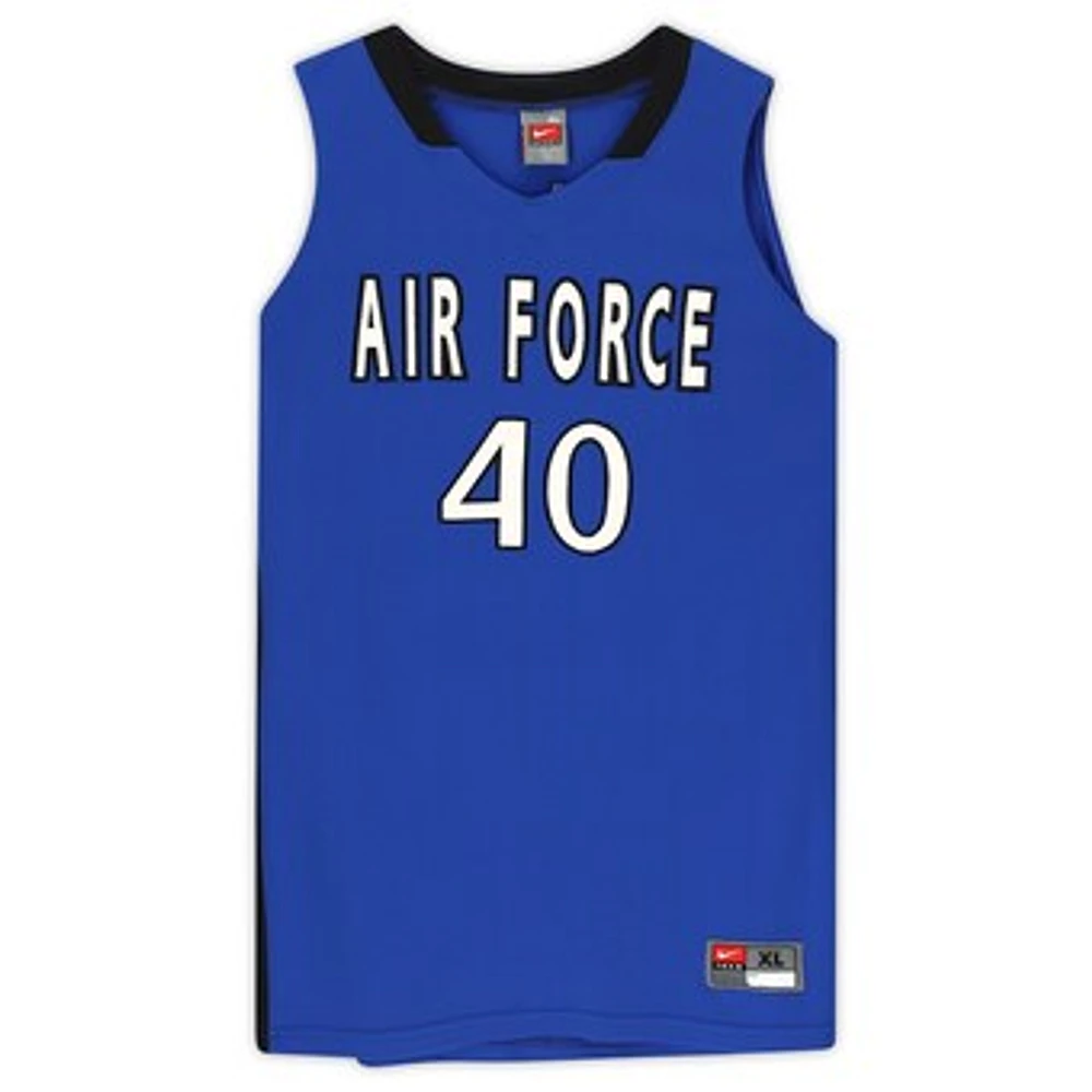 Air Force Falcons Nike Team-Issued #40 Royal & Jersey from the Basketball Program