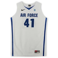 Air Force Falcons Nike Team-Issued #41 White Jersey with NCAA Patch from the Basketball Program - Size L