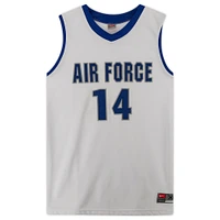 Air Force Falcons Team-Issued #14 White Jersey with Blue Collar from the Basketball Program