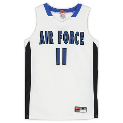 Air Force Falcons Team-Issued #11 White and Black Jersey from the Basketball Program