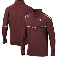 Men's Columbia Maroon Boston College Eagles Scorecard Quarter-Zip Jacket