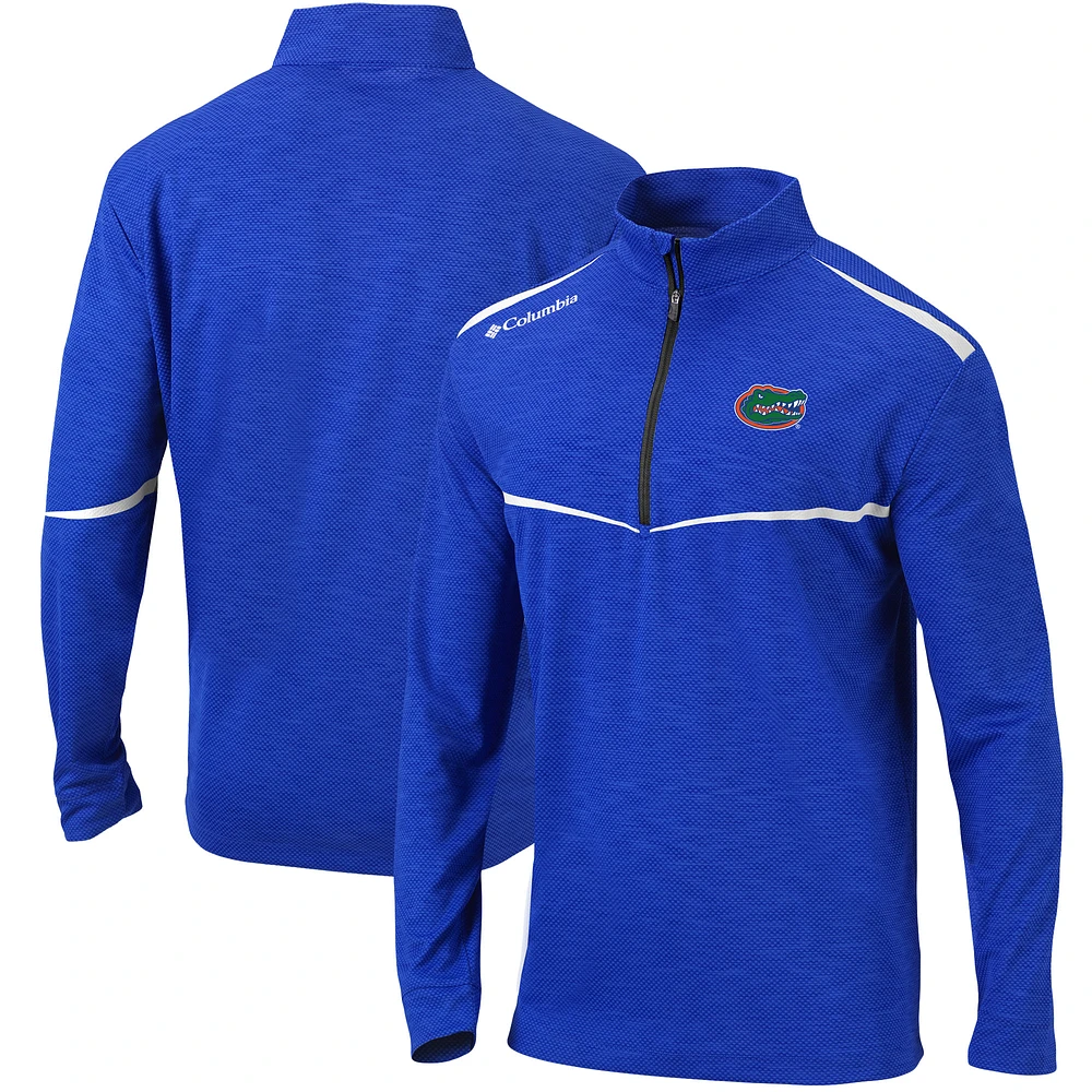 Men's Columbia Royal Florida Gators Scorecard Quarter-Zip Jacket