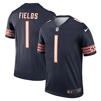 Men's Nike Justin Fields Navy Chicago Bears Team Legend Player Performance Top