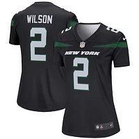 Women's Nike Zach Wilson  Black New York Jets Alternate Legend Player Performance Top