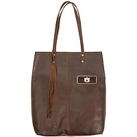 Brown Auburn Tigers Plate Logo Mee Canyon Tote
