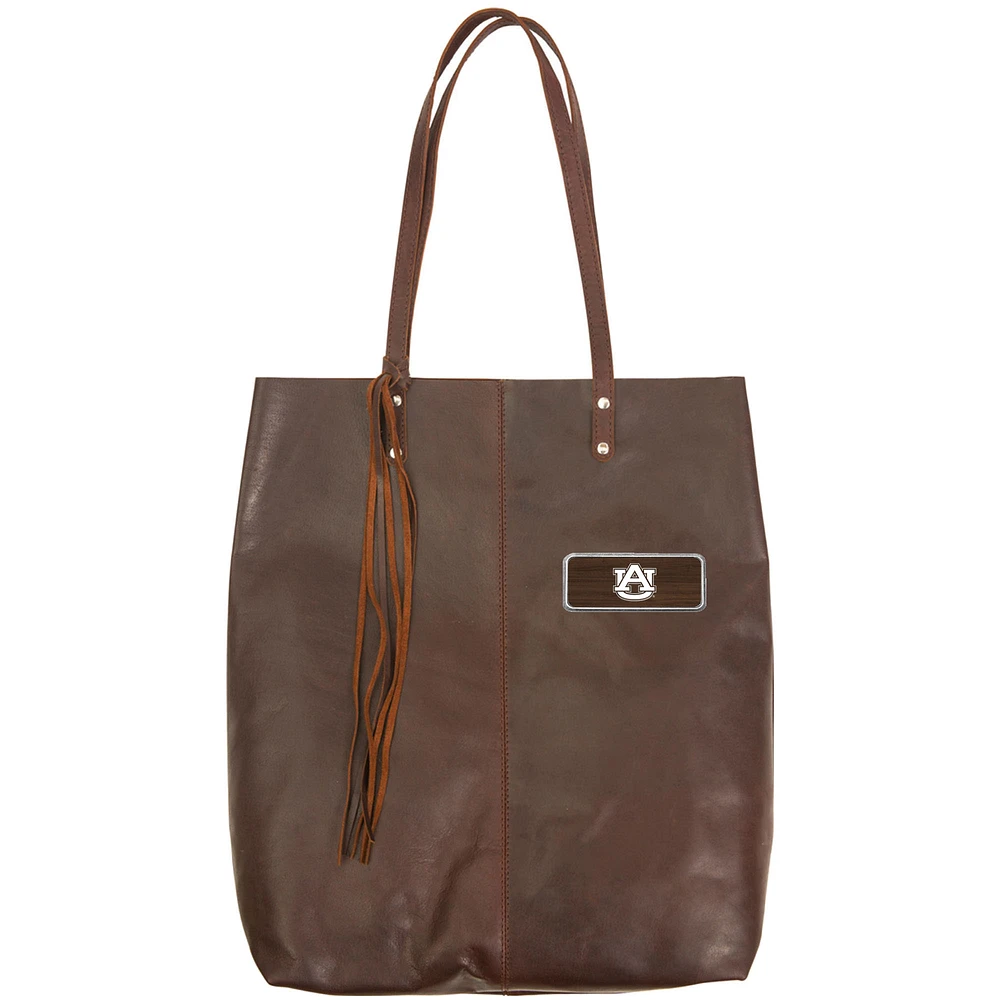 Brown Auburn Tigers Plate Logo Mee Canyon Tote