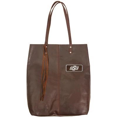 Brown Oklahoma State Cowboys Plate Logo Mee Canyon Tote