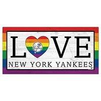 New York Yankees 6'' x 12'' LGBTQ Love Sign