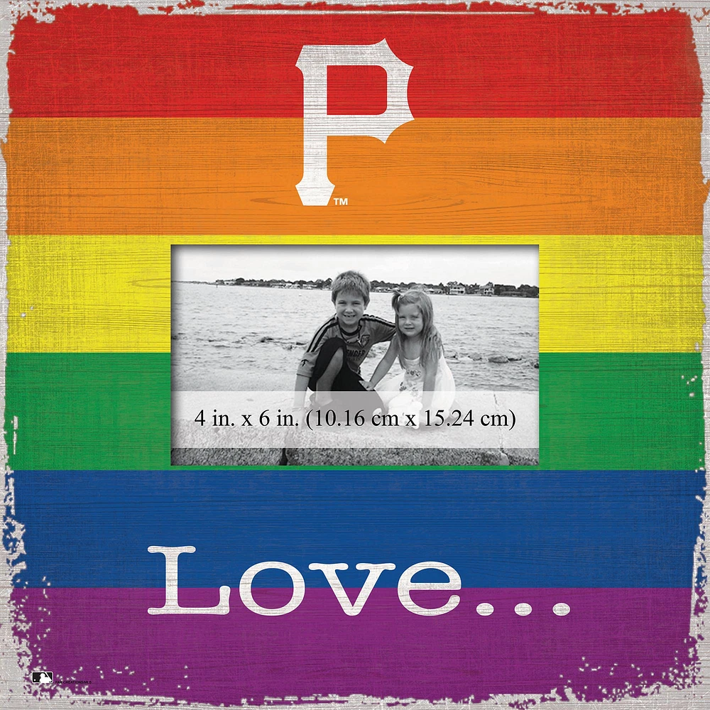Pittsburgh Pirates 10'' x 10'' Love Pride Frame