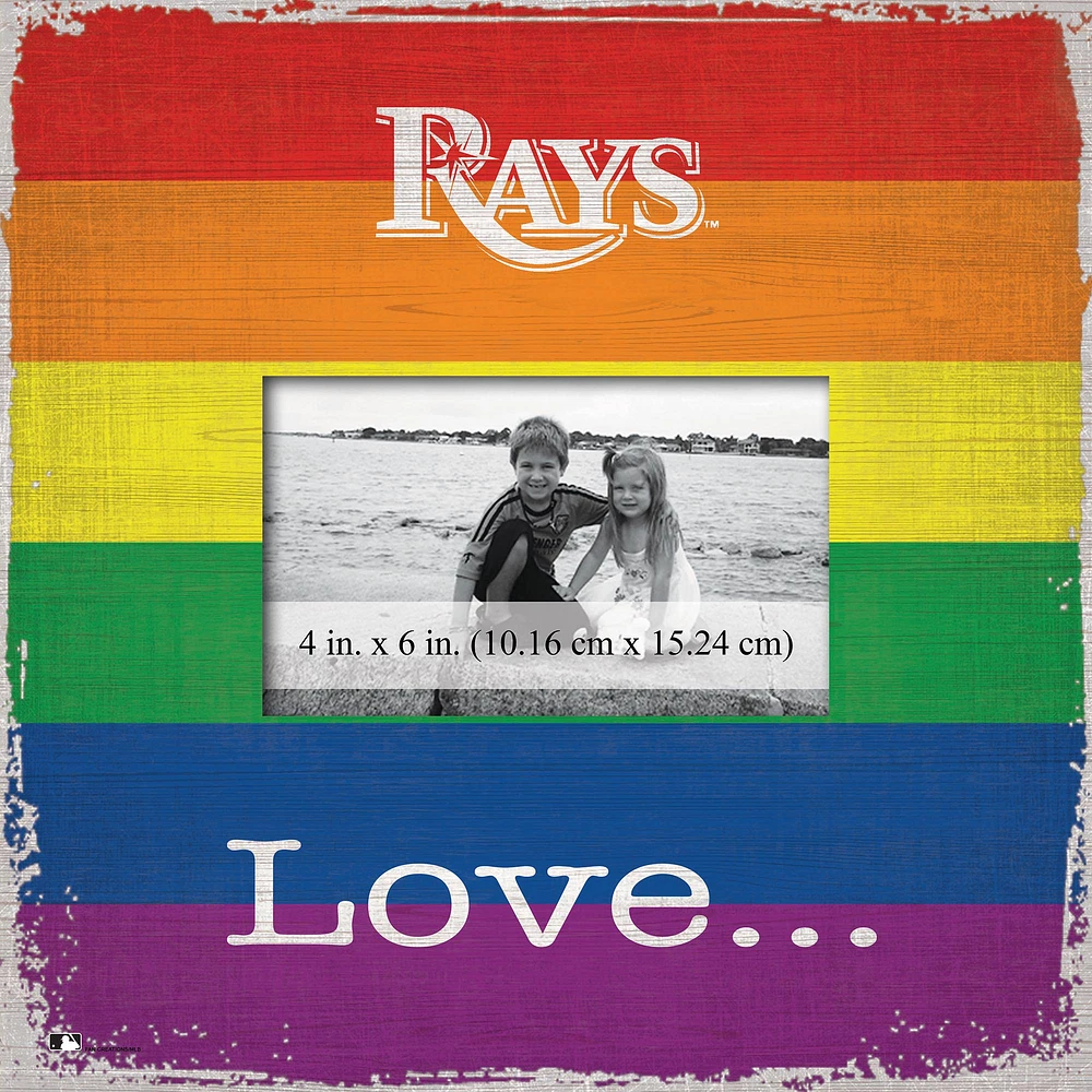 Tampa Bay Rays 10'' x 10'' Love Pride Frame