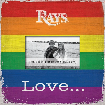 Tampa Bay Rays 10'' x 10'' Love Pride Frame