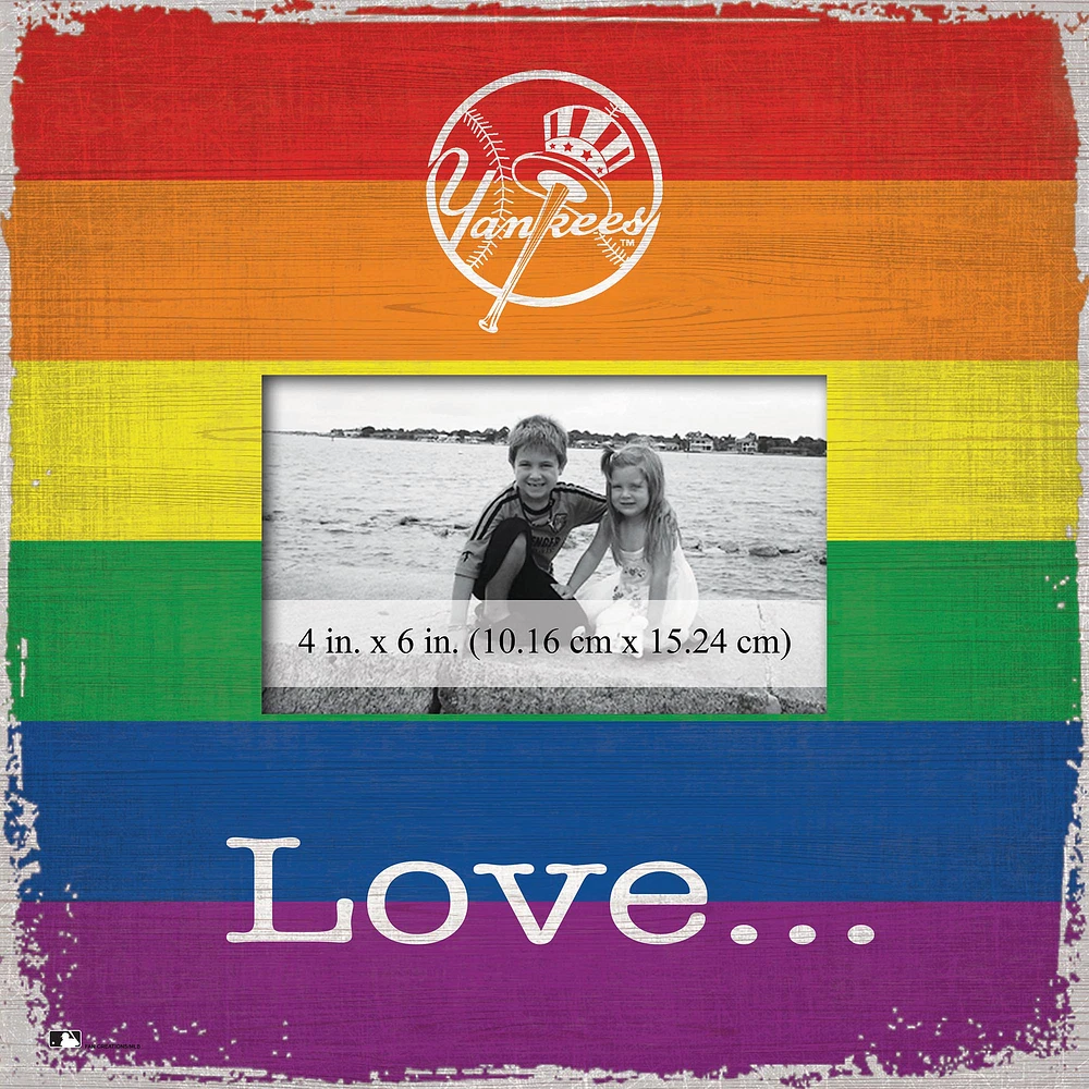 New York Yankees 10'' x 10'' Love Pride Frame