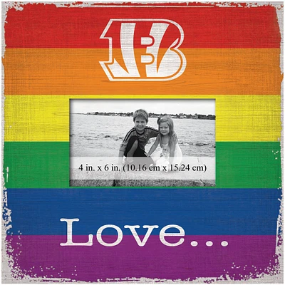 Cincinnati Bengals 10'' x 10'' Love Pride Frame