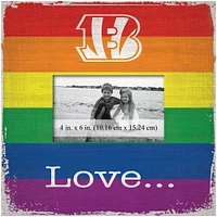 Cincinnati Bengals 10'' x 10'' Love Pride Frame