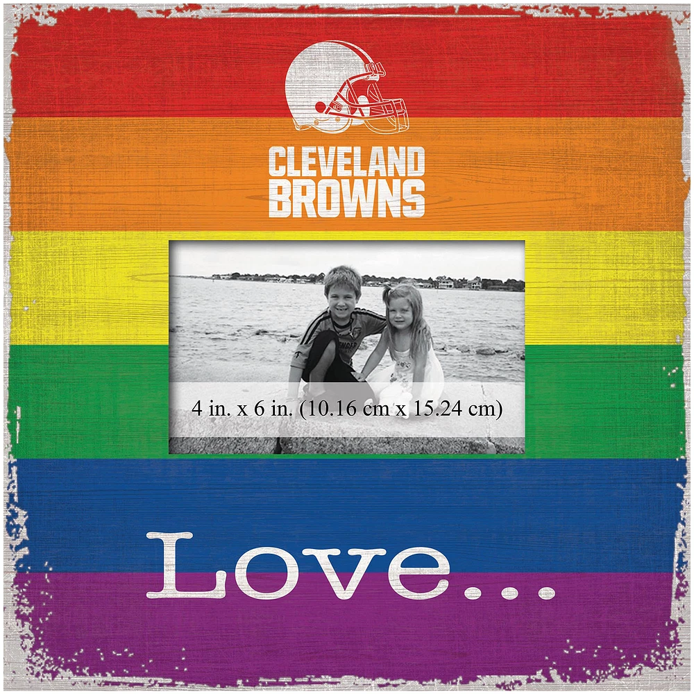 Cleveland Browns 10'' x 10'' Love Pride Frame