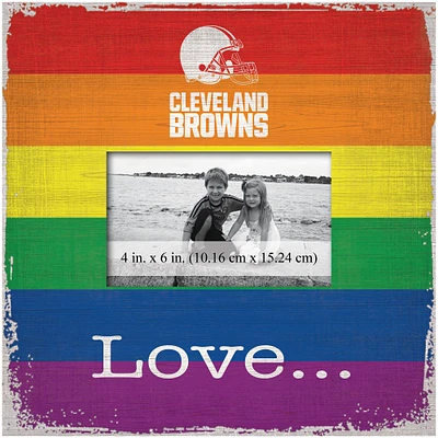 Cleveland Browns 10'' x 10'' Love Pride Frame