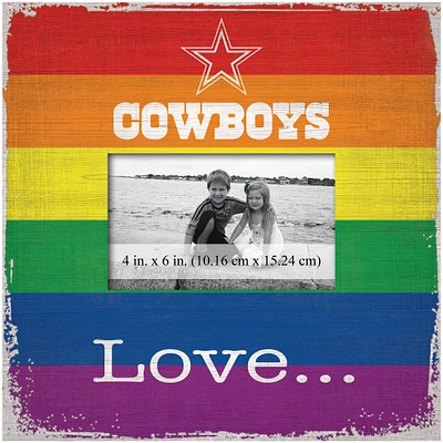 Dallas Cowboys 10'' x 10'' Love Pride Frame