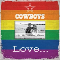 Dallas Cowboys 10'' x 10'' Love Pride Frame