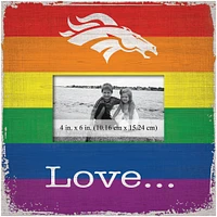Denver Broncos 10'' x 10'' Love Pride Frame