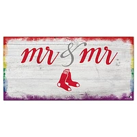 Boston Red Sox 6'' x 12'' Pride Mr & Mr Sign