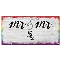 Chicago White Sox 6'' x 12'' Pride Mr & Mr Sign
