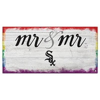 Chicago White Sox 6'' x 12'' Pride Mr & Mr Sign