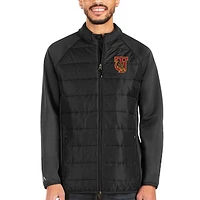 Men's Antigua Black Tuskegee Golden Tigers Altitude Full-Zip Jacket