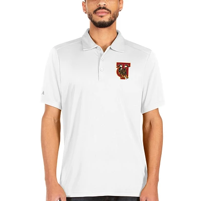 Men's Antigua White Tuskegee Golden Tigers Big & Tall Tribute Polo